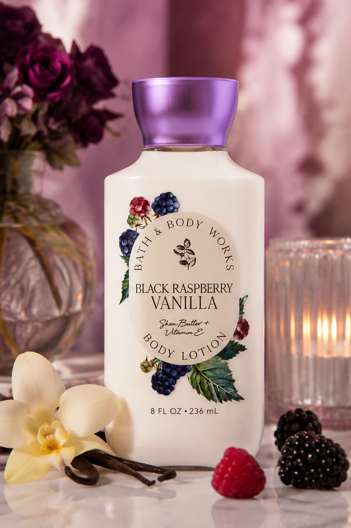 لوسیون بدن بس اند بادی ورکز Black Raspberry Vanilla